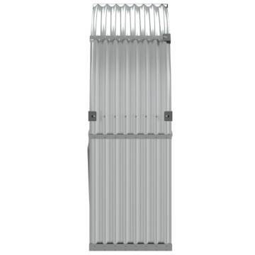 Silver Log Holder 120x45x140 cm - Galvanised Steel Storage