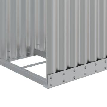 Log Holder Silver 40x45x100 cm Galvanised Steel - Hipo Market