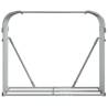 Log Holder Light Grey 120x45x100 cm | Durable Galvanised Steel