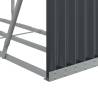 Log Holder Anthracite 180x45x100 cm | Galvanised Steel Storage