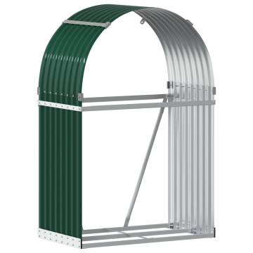 Log Holder Green 80x45x120 cm - Durable Galvanised Steel