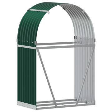 Log Holder Green 80x45x120 cm - Durable Galvanised Steel