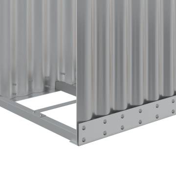 Log Holder Light Grey 40x45x100 cm Galvanised Steel | Hipo Market