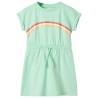 Kids' Dress with Drawstring Bright Green - Age 1.5-2