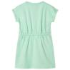 Kids' Dress with Drawstring Bright Green - Age 1.5-2