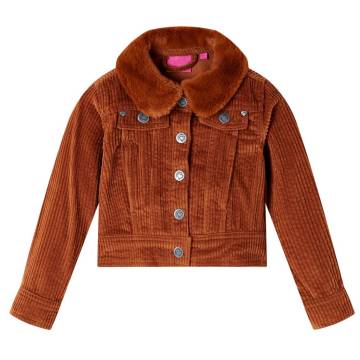 Kids' Jacket Corduroy Cognac 116 - Stylish & Comfortable