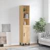 Highboard Sonoma Oak 34.5x34x180 cm Engineered Wood Colour sonoma oak Quantity in Package 1 Model 1 wood door 