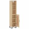 Stylish Highboard Sonoma Oak - 34.5x34x180 cm | HipoMarket