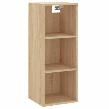 Stylish Highboard Sonoma Oak - 34.5x34x180 cm | HipoMarket