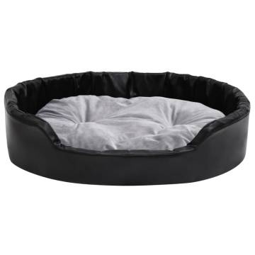 Comfortable Black & Grey Dog Bed - 90x79x20 cm Plush Design