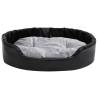 Comfortable Black & Grey Dog Bed - 90x79x20 cm Plush Design