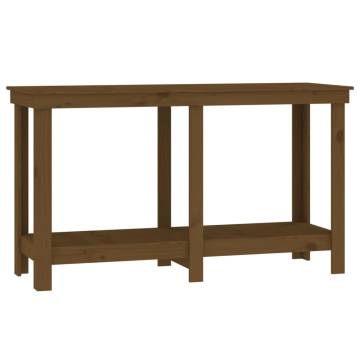 Work Bench Honey Brown 140x50x80 cm - Solid Wood Pine