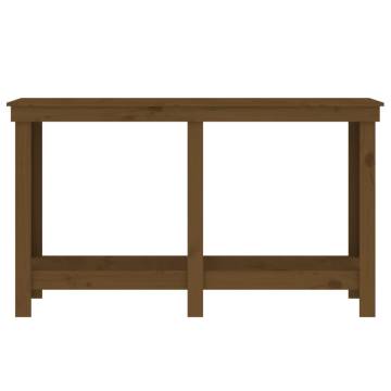 Work Bench Honey Brown 140x50x80 cm - Solid Wood Pine