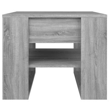 Coffee Table Grey Sonoma - 55.5x55x45 cm Engineered Wood