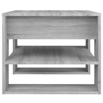 Coffee Table Grey Sonoma - 55.5x55x45 cm Engineered Wood