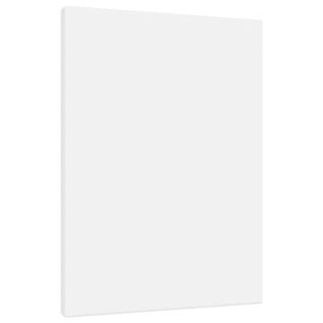 Stretched Canvases 12 pcs - White Fabric & Solid Pine Wood