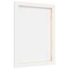 Stretched Canvases 12 pcs - White Fabric & Solid Pine Wood