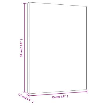 Stretched Canvases 12 pcs - White Fabric & Solid Pine Wood