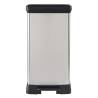 Curver Duo Pedal Bin Deco 23L+23L Silver - Stylish & Functional