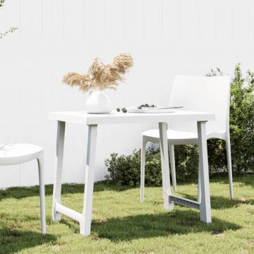 White Camping Table 79x56 cm - Stylish & Durable Outdoor Use