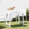 Camping Table White 79x56x64 cm PP Wooden Look Colour white Quantity in Package 1 