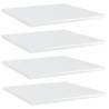 Bookshelf Boards 4 pcs High Gloss White 40x40x1.5 cm Engineered Wood Colour high gloss white Size 40 x 40 x 1.5 cm Quantity in Package 4 