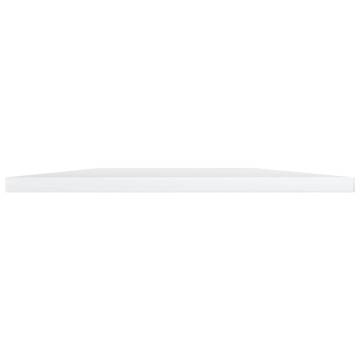 High Gloss White Bookshelf Boards - 4 pcs | Hipomarket