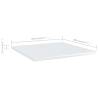 High Gloss White Bookshelf Boards - 4 pcs | Hipomarket