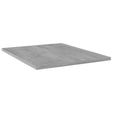 Bookshelf Boards - 4 pcs Concrete Grey | Hipo Market