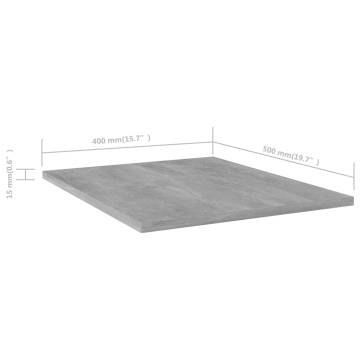 Bookshelf Boards - 4 pcs Concrete Grey | Hipo Market