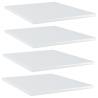 Bookshelf Boards 4 pcs High Gloss White 40x50x1.5 cm Engineered Wood Colour high gloss white Size 40 x 50 x 1.5 cm Quantity in Package 4 