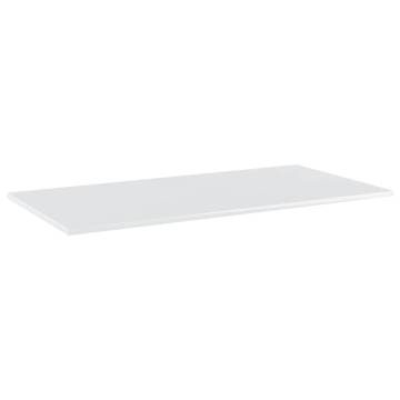 High Gloss White Bookshelf Boards - 4 pcs | Hipomarket