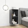 Stylish Grey Wall Cabinets - 2 pcs 37x37x37 cm | HipoMarket