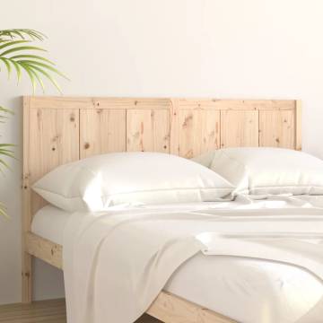 Solid Pine Wood Bed Headboard - 155.5x4x100 cm