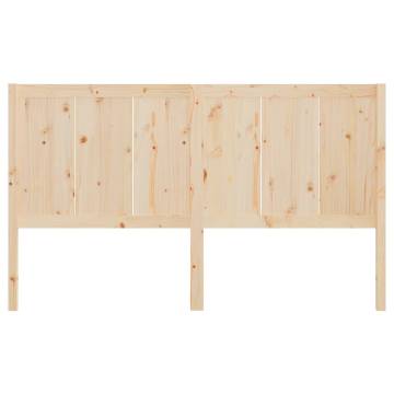 Solid Pine Wood Bed Headboard - 155.5x4x100 cm