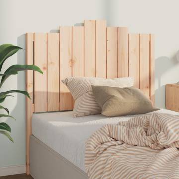 Stylish Solid Wood Pine Bed Headboard | 106x4x110 cm