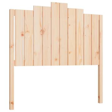 Stylish Solid Wood Pine Bed Headboard | 106x4x110 cm