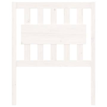 Stylish White Bed Headboard | Solid Pine Wood - 80.5x4x100 cm