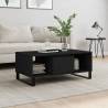 Coffee Table Black 90x50x36.5 cm Engineered Wood Colour black Quantity in Package 1 