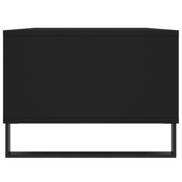 Elegant Black Coffee Table | 90x50x36.5 cm | Durable Design