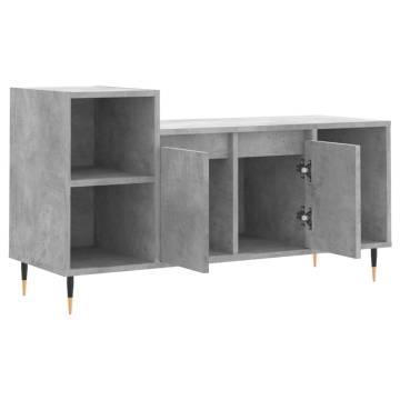 Stylish Concrete Grey TV Cabinet - 100x35x55 cm | HipoMarket