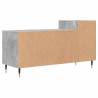 Stylish Concrete Grey TV Cabinet - 100x35x55 cm | HipoMarket