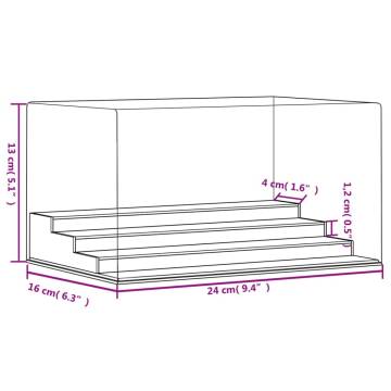 Acrylic Display Box 24x16x13 cm - Transparent & Dustproof