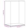 Transparent Acrylic Display Box 17x12x25 cm - Durable & Dustproof