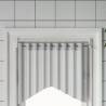 Curtain Rails 2 pcs White and Silver 60-105 cm Aluminium Size 60-105 cm 