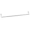 Curtain Rails - 2 pcs White & Silver - Adjustable 60-105 cm