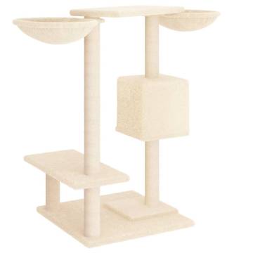 Cat Tree with Scratching Posts - Cream 82 cm | HipoMarket