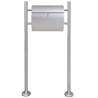 Stainless Steel Mailbox on Stand - Modern & Secure