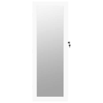 Mirror Jewellery Cabinet Wall Mounted White - Stylish & Practical