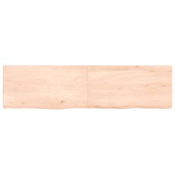 Wall Shelf 120x30 cm - Untreated Solid Wood Oak | HipoMarket